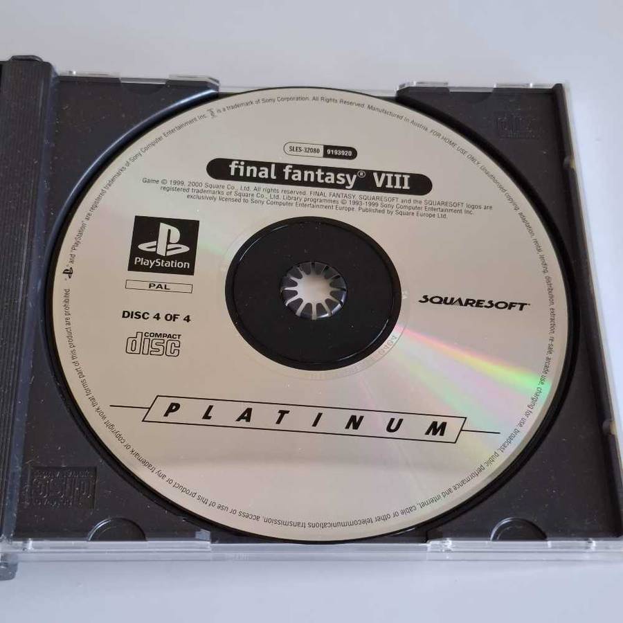 Final Fantasy VIII Playstation 1 Pal