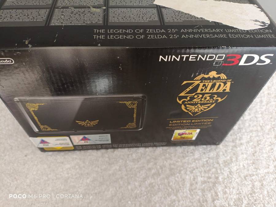 The Legend of Zelda 25 th Anniversary Limited Edition nintendo 3DS Euro Region Console +Box