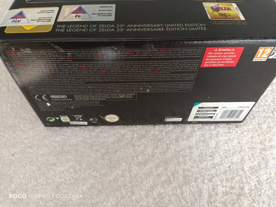 The Legend of Zelda 25 th Anniversary Limited Edition nintendo 3DS Euro Region Console +Box