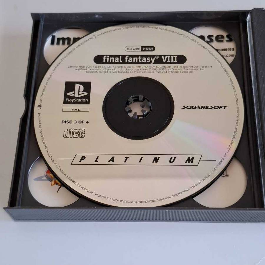 Final Fantasy VIII Playstation 1 Pal