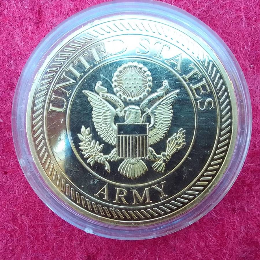 United States Army 10th Mountain Division challenge coin
