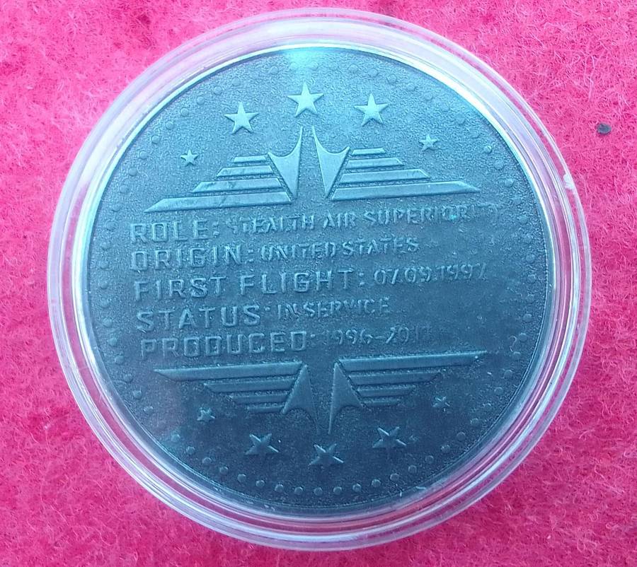 F-22 Raptor challenge coin