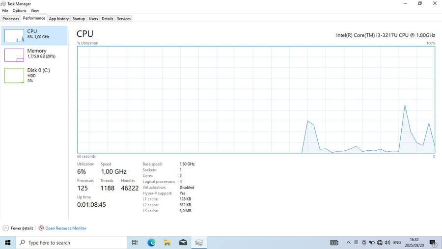 HP Pavilion Intel Core i3 - 3217U