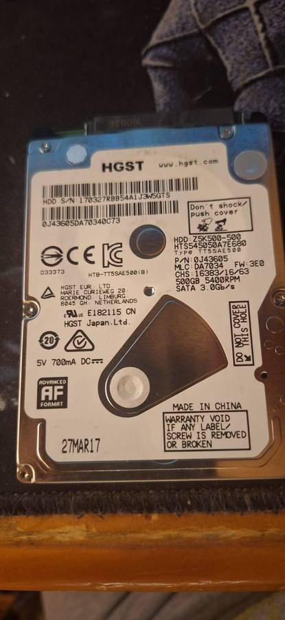 2.5"Hard drives
