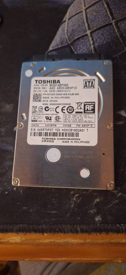 2.5"Hard drives