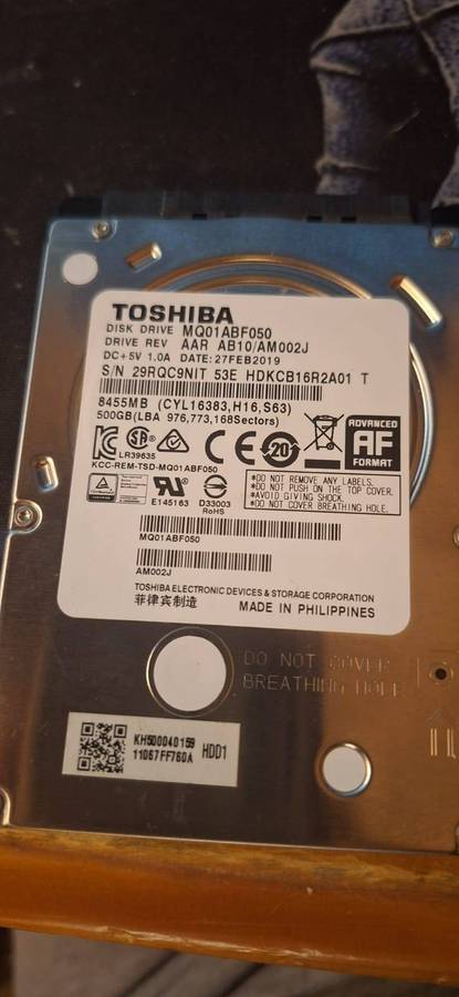 2.5"Hard drives
