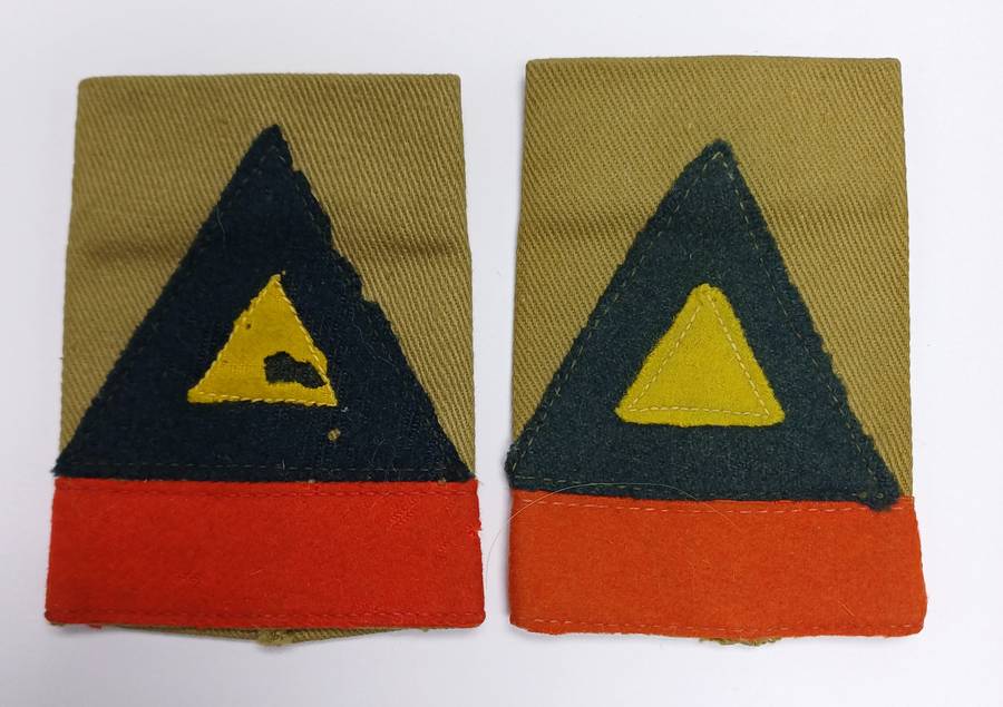 WWII Pair of 6th SA Armoured Division Shoulder Flashes