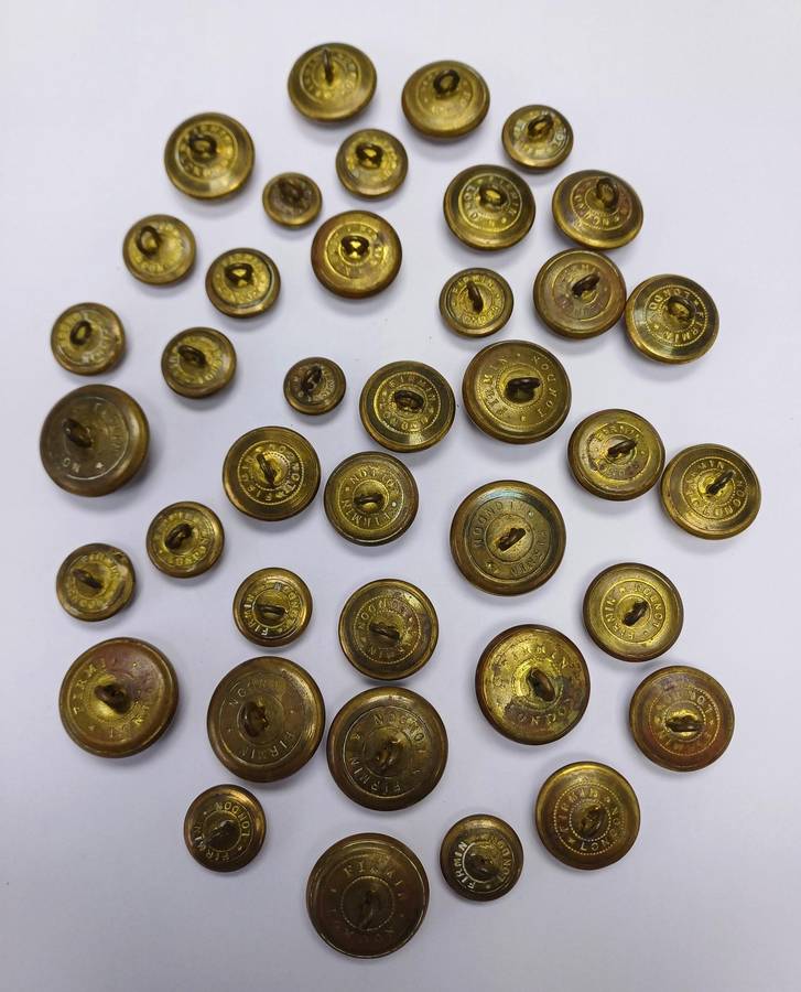 Rhodesia WWII Period General Service Brass Buttons X 39