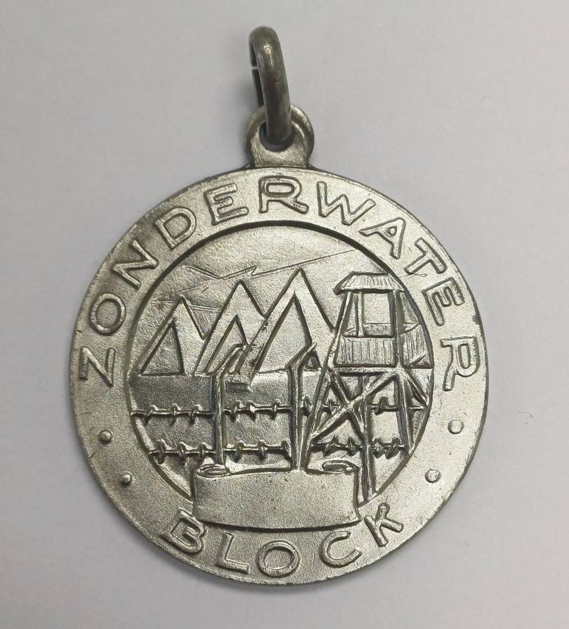 WWII Zonderwater (South Africa) Italian POW Camp Medallion 800 Silver