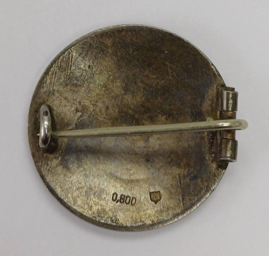 WWII Period Swiss Zurich School Badges (800) Silver