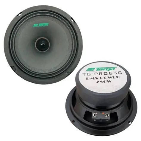 Targa TG-PRO650 Pro Series 6" 280w Midrange Speakers
