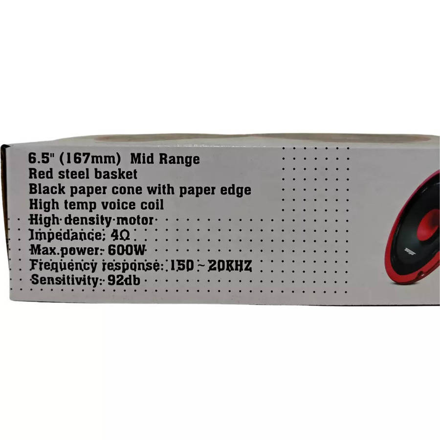 Targa TG-PRO652 Pro Series 6" 600w Midrange Speakers