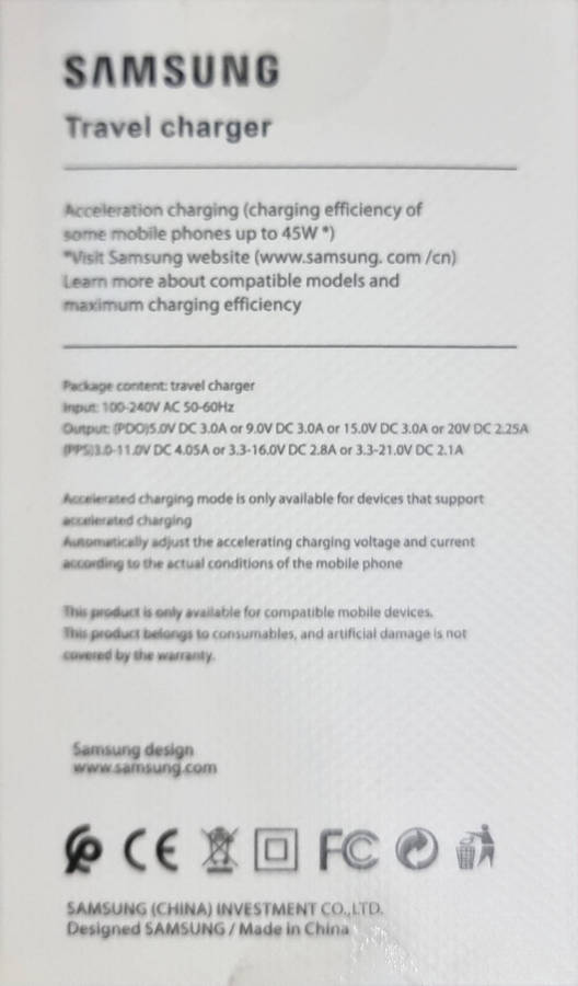 45W PD AdaptereUSB-C SAMSUNG