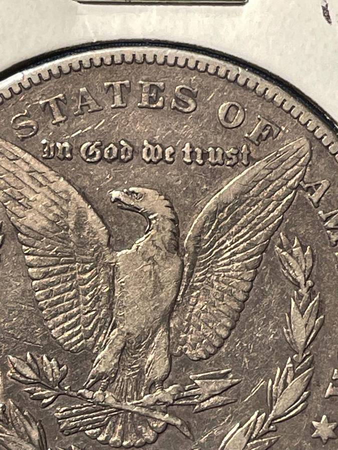 USA - 1878 MORGAN DOLLAR WITH VAM 7 TAIL FEATHERS VARIETY - 7 TF VAM-163