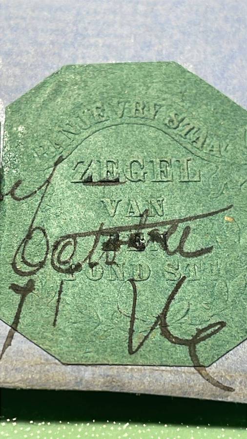 OFS 1866 - PRESIDENT JH BRAND SIGNED LAND GRANT DOCUMENT + DRIE POND & EEN POND ZEGELS