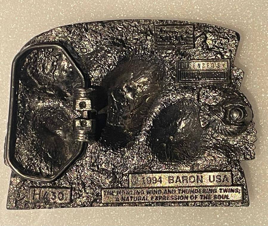 HARLEY DAVIDSON BELT BUCKLE 1994 BARON USA "CALL OF THE WILD" - UNUSED LIKE NEW!