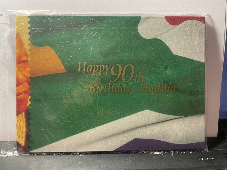 SA - 2008 MANDELA 90TH BIRTHDAY STAMP ISSUE FDC HARDCOVER BOOK