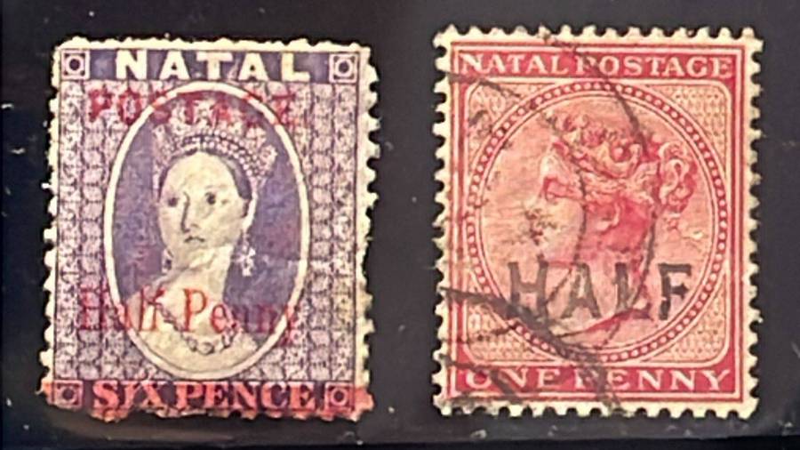 NATAL - QV SELECTION 1880'S - 1890'S - VFU - 15 STAMPS