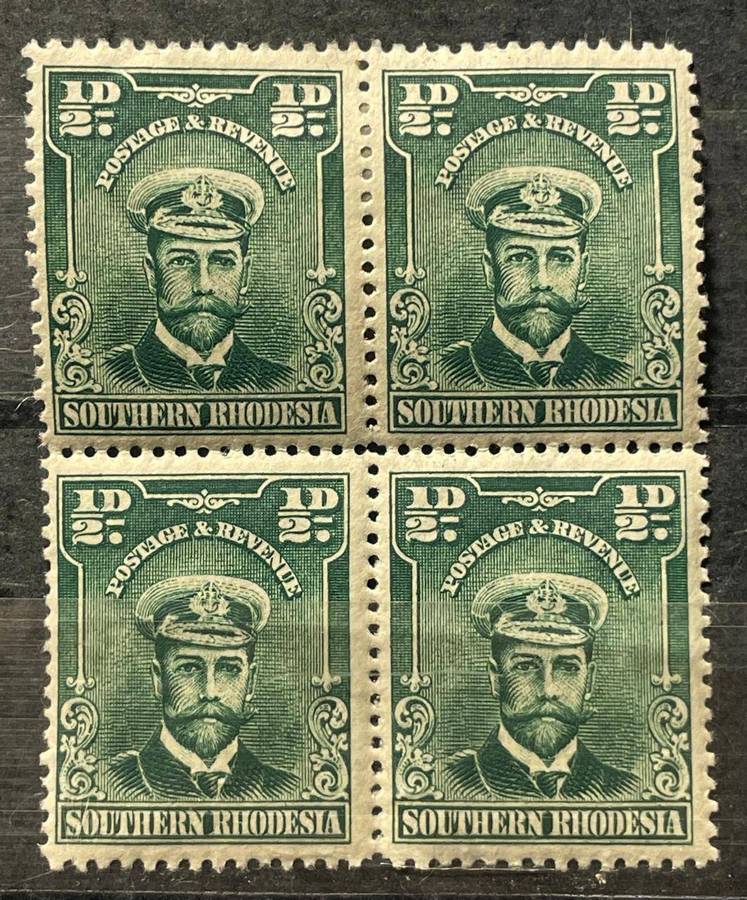 SOUTHERN RHODESIA - 1924 KGV BLOCKS AND PAIRS - MNH & MM PART 1