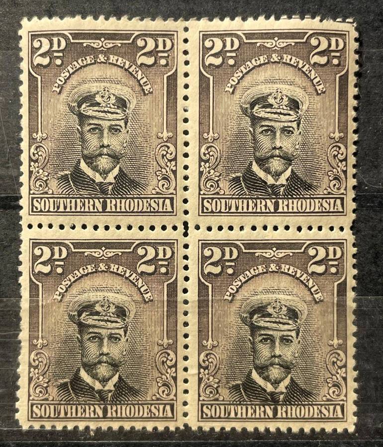 SOUTHERN RHODESIA - 1924 KGV BLOCKS AND PAIRS - MNH & MM PART 1