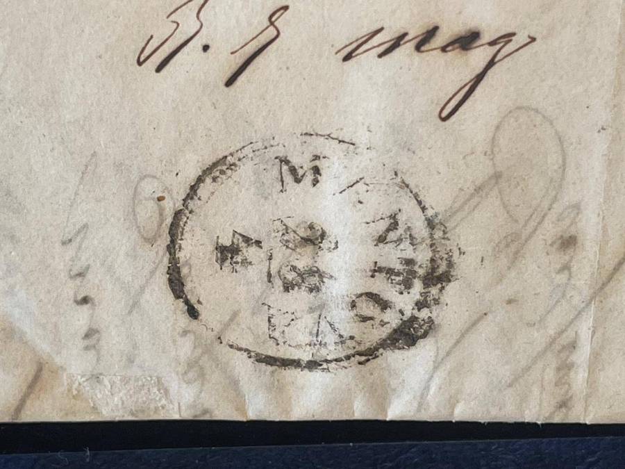 AUSTRIA KK POST : 1854 TRIESTE ITALY LETTER - MONTOVA, ITALY CV DA TRIESTE
