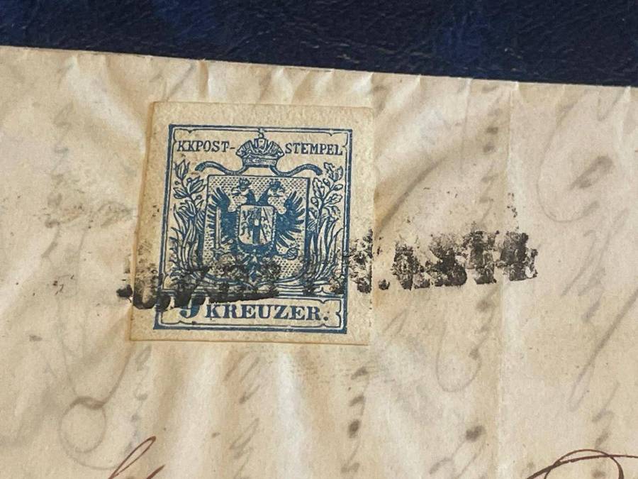 AUSTRIA KK POST : 1854 TRIESTE ITALY LETTER - MONTOVA, ITALY CV DA TRIESTE