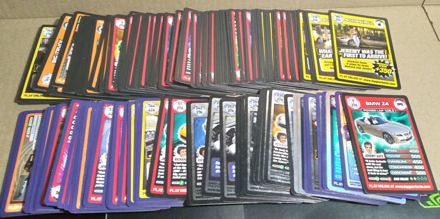 *** SUPER RARE FIND *** Top Gear Stig Helmet Collectors Card Case + 180 Cards