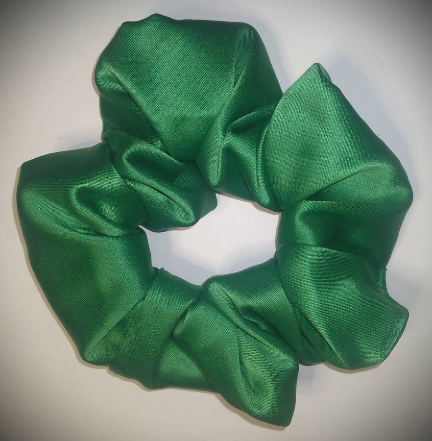 1x Hair Scrunchy - Emerald Green (Handmade)