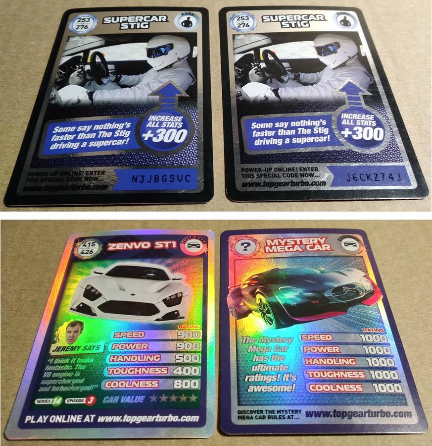 *** SUPER RARE FIND *** Top Gear Stig Helmet Collectors Card Case + 180 Cards