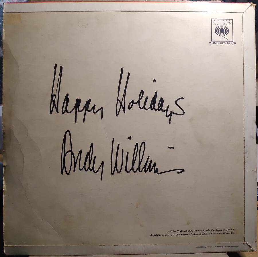 Andy Williams Christmas Album LP