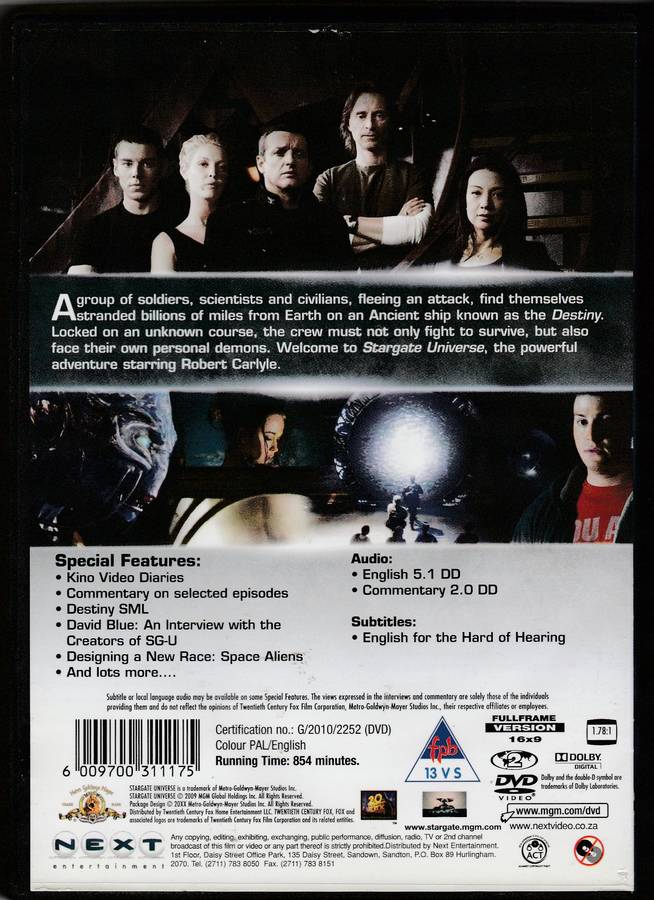 Stargate Universe SG-U - The Complete First Season