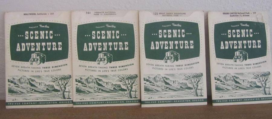 Vintage Tru-Vue 3 Dimension Viewer with 14 Picture Stories Cards - 1950's / 1960's