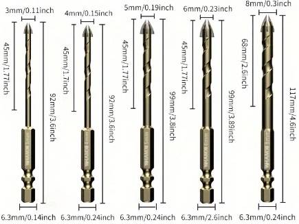 Tile drill bits