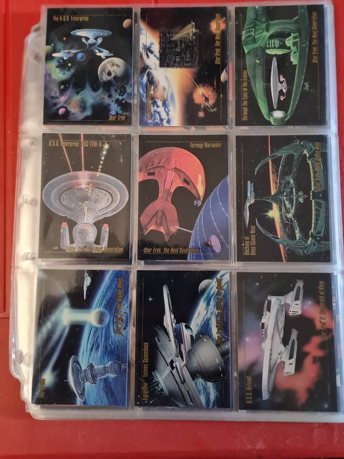 Lot of 108 star trek trading cards