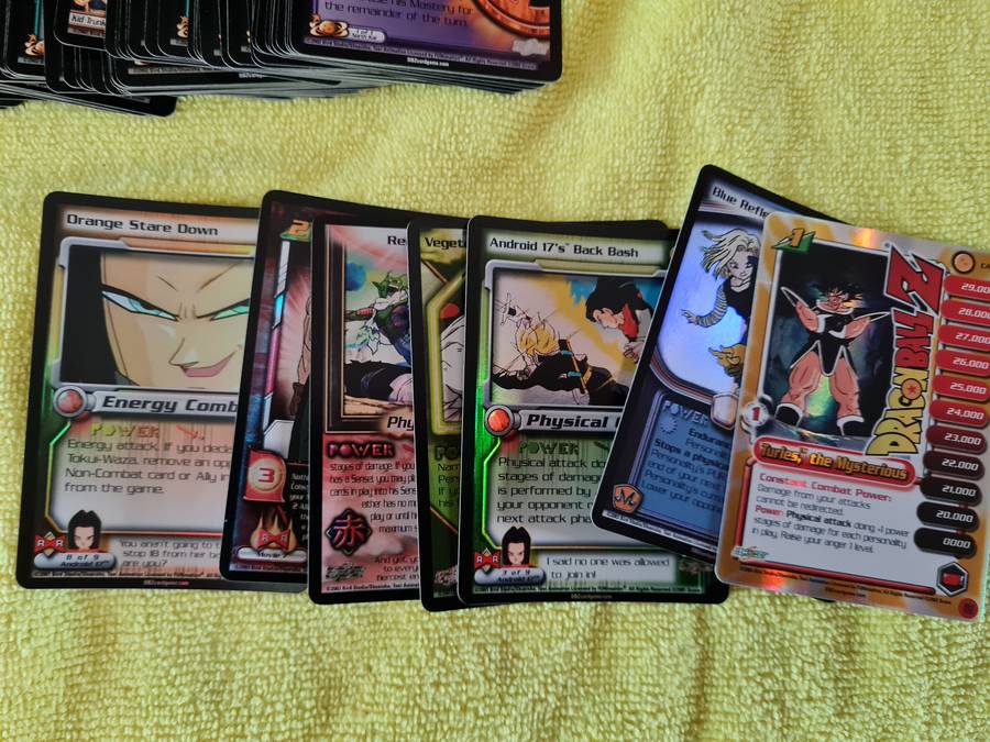 Lot of 320 dragon ball z card game cards