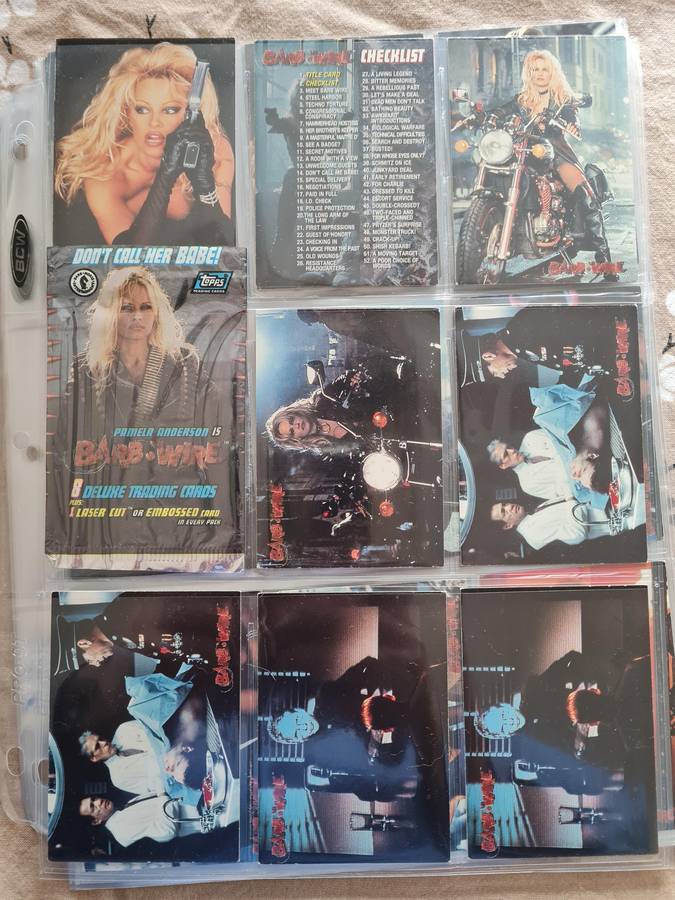 Lot of barbwire trading cards