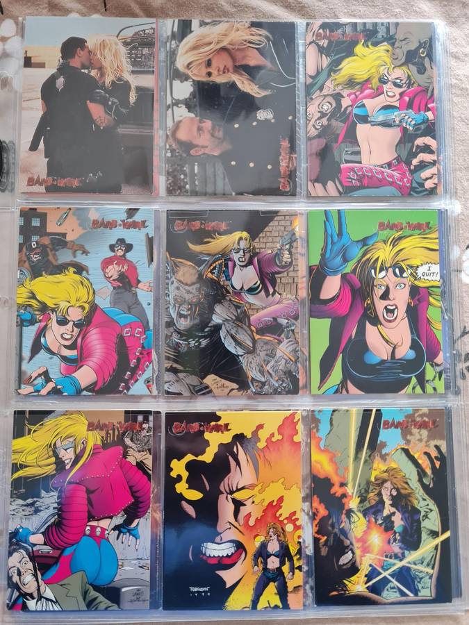 Lot of barbwire trading cards