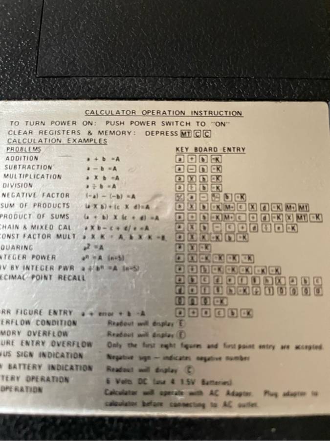 Vintage commodore calculator