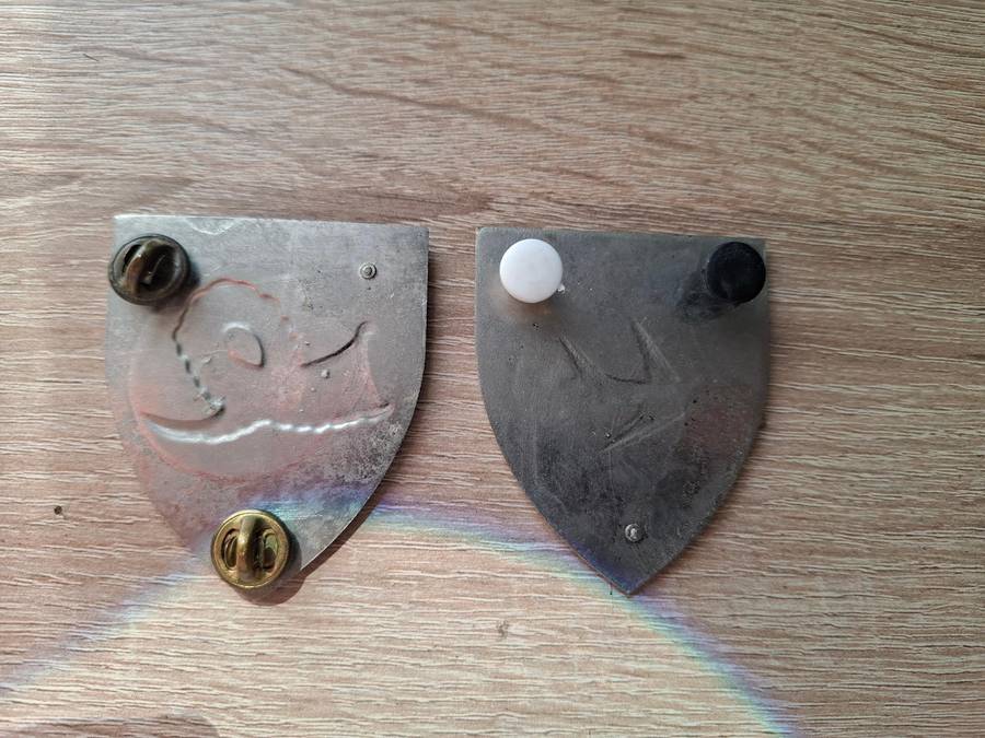 SADF - Venterdorp & Kempton Park Commando Shoulder metal flashes