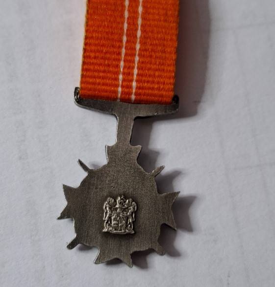 SADF - Honoris Crux  Silver medal - miniature
