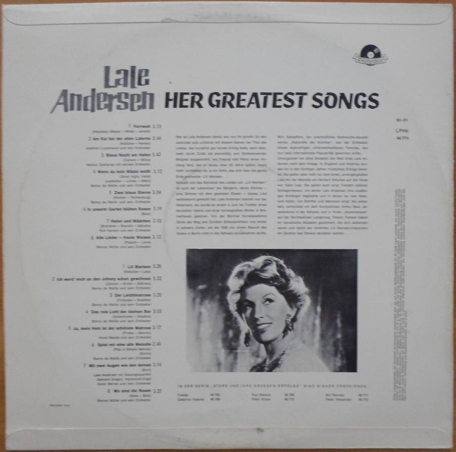Lale Andersen - Her Greatest Songs