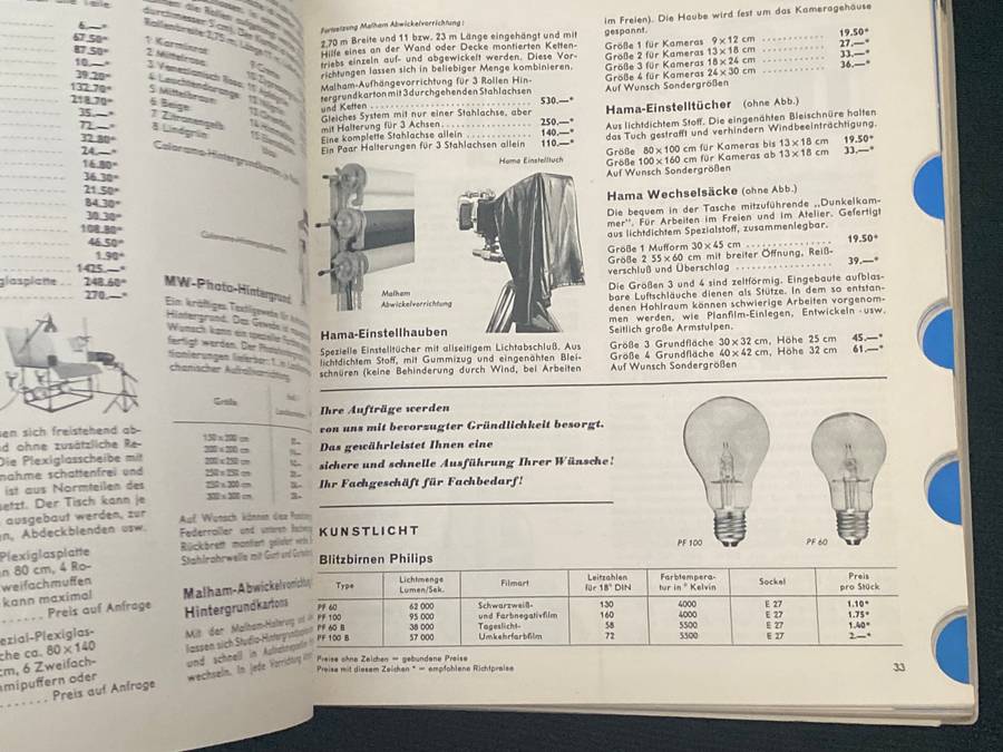 PHOTO KATALOG FACH + REPRO AUSGABE 1966