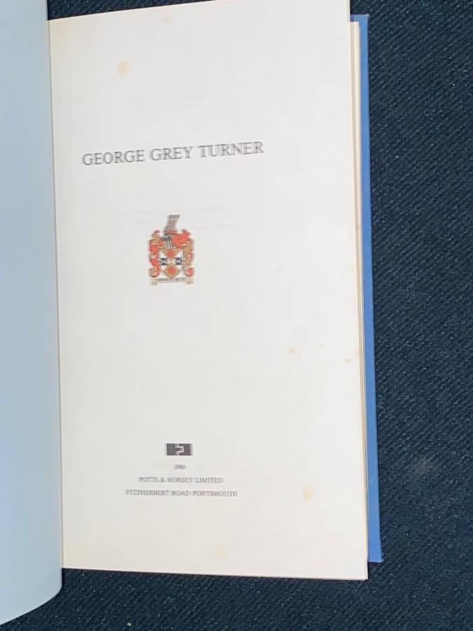 GEORGE GREY TURNER BY JD YOUNGHUSBAND
