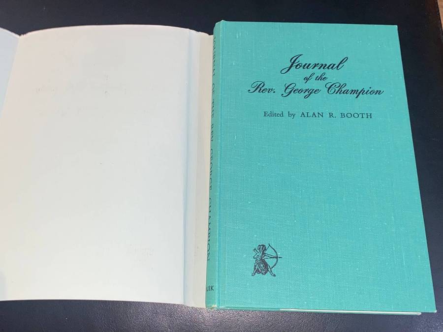 JOURNAL OF THE REV. GEORGE CHAMPION AMERICAN MISSIONARY IN ZULULAND 1835-1839