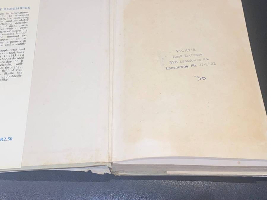 A NATURALIST REMEMBERS BY S.H. SKAIFE