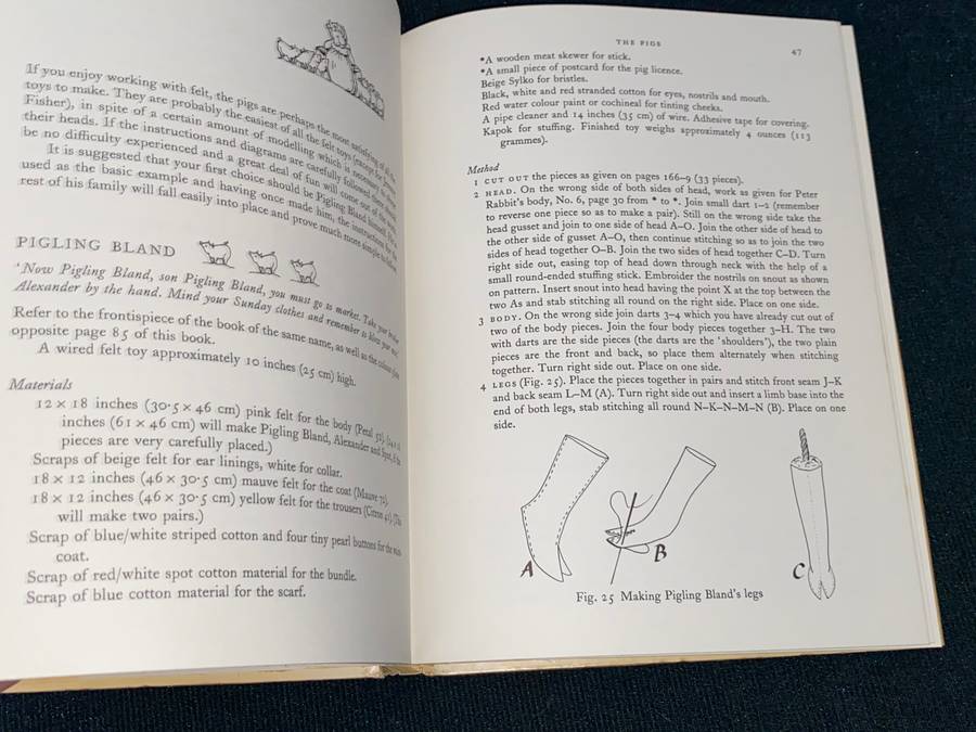 TOYS FROM THE TALES OF BEATRIX POTTER BY MARGARET HUTCHINGS