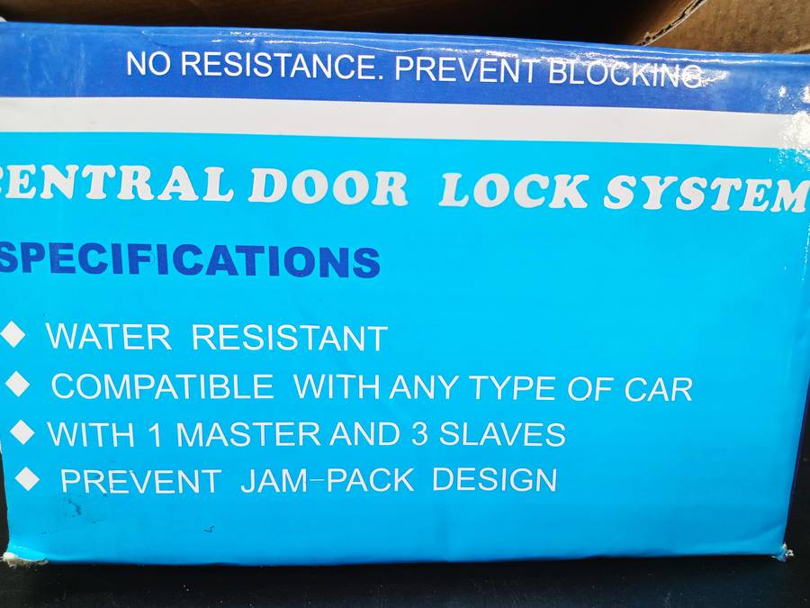 NEW! Central Locking System For Your Vehicle! No resistance. Prevent blocking