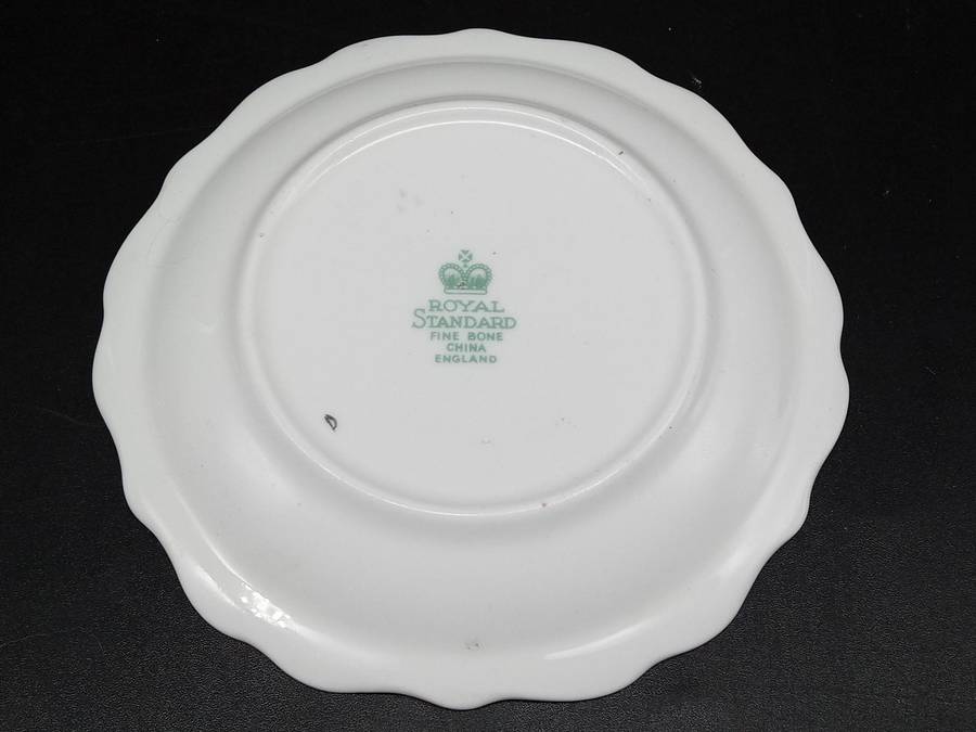 Antique! England - ROYAL Standard - Small Decorative Plate with Dog & Bird