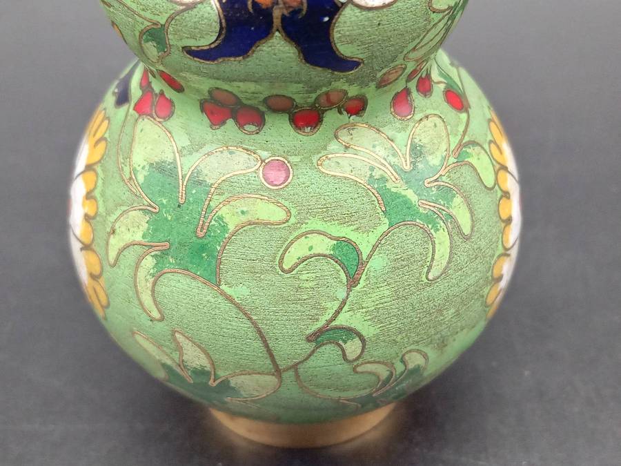 Vintage! Chinese - Cloisonné - Double Gourd - Snuff Bottle