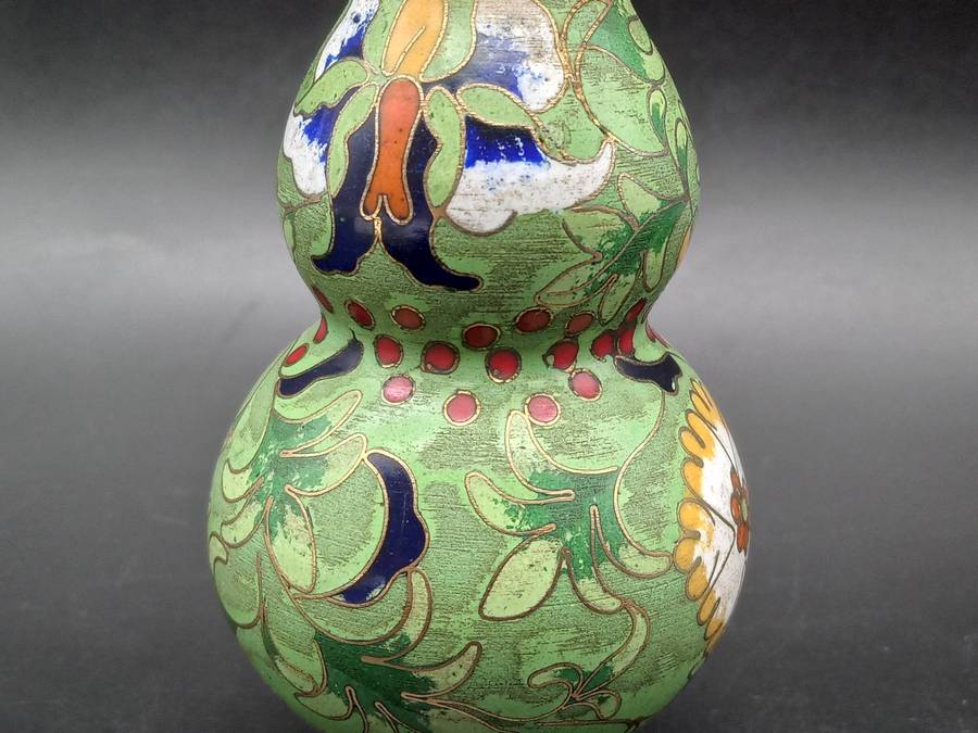 Vintage! Chinese - Cloisonné - Double Gourd - Snuff Bottle